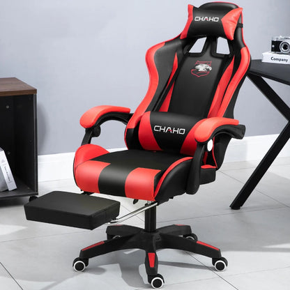 WCG Gaming Stuhl Computer Stuhl Hochwertiger Gaming Stuhl Leder Internet LOL Internet Cafe Racing Stuhl Bürostuhl Gamer Neu
