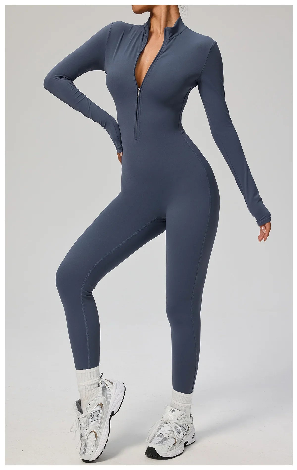 Tianyi High-Intensity Fitness Long-Sleeve Yoga Bodysuit Sensation Tight-Fitting Sportswear for Women Made in China