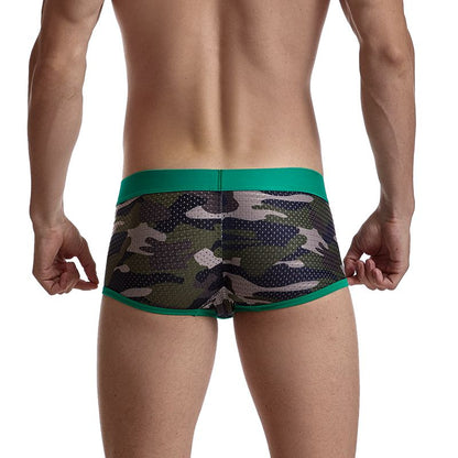 6 Teile/los Männer Unterwäsche Boxershorts Männer Boxer Briefs Ropa Interior Hombre Calzoncillos Atmungsaktive Hombre Mesh Camouflage Nylon