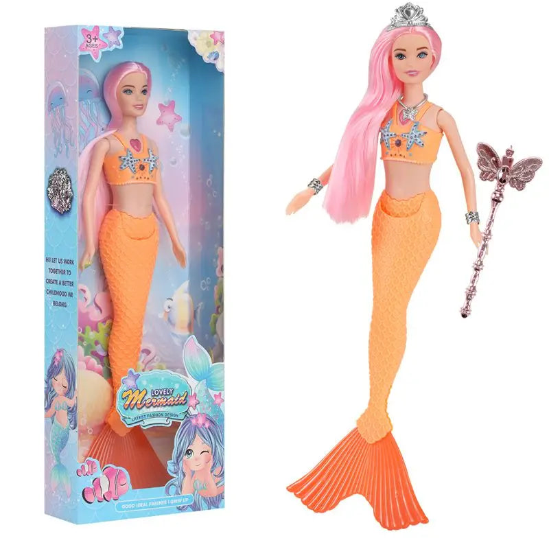 Mermaid Dolls Kids Toys Kawaii Items Fast Shipping Birthday Present With Box For Children Girls DIY Game Christmas Gifts.