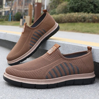 Men's Casual Sneakers Spring Summer Breathable Mesh Lightweight Soft Sole Antimicrobial Free Shipping Shoes.