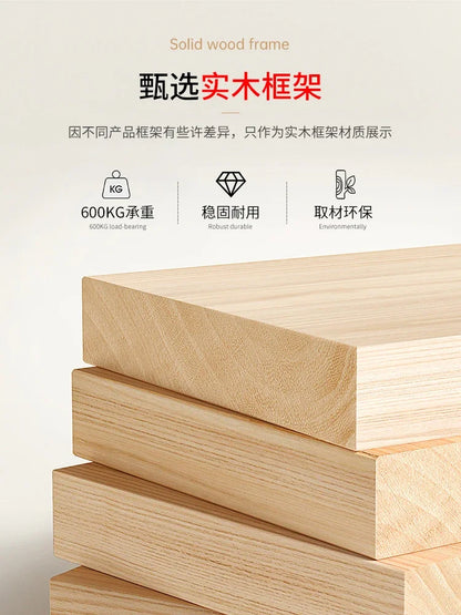 Luxuriöses Doppelbett mit Rahmen, 200 x 200 cm, King-Size-Bett, beleuchtet, 180 x 200, Queen-Size-Bett, luxuriöses, modernes, voll beleuchtetes 2-Personen-Schlafzimmer-Wohnmöbel