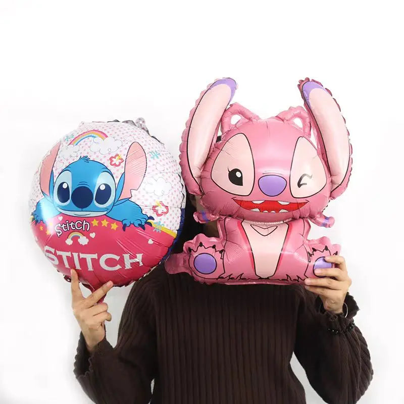 Disney Lilo Stitch Geburtstag Party Dekoration Kinder Stitch Thema Geschirr Set Engel Luftballons Happy Banner Zubehör für Mädchen zugunsten.