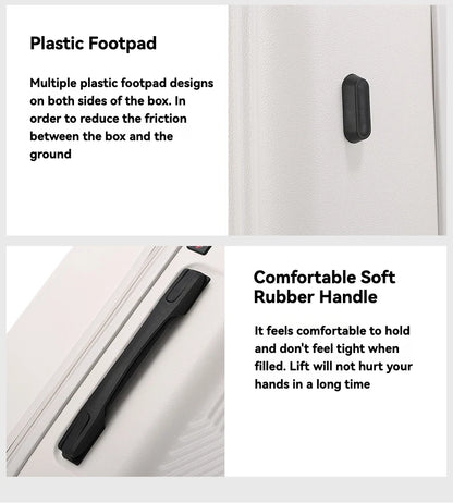 2024 neue langlebige Gepäcks ets mit großer Kapazität Koffer vorne offen USB-Aufladung Männer Handgepäck 20/22/.