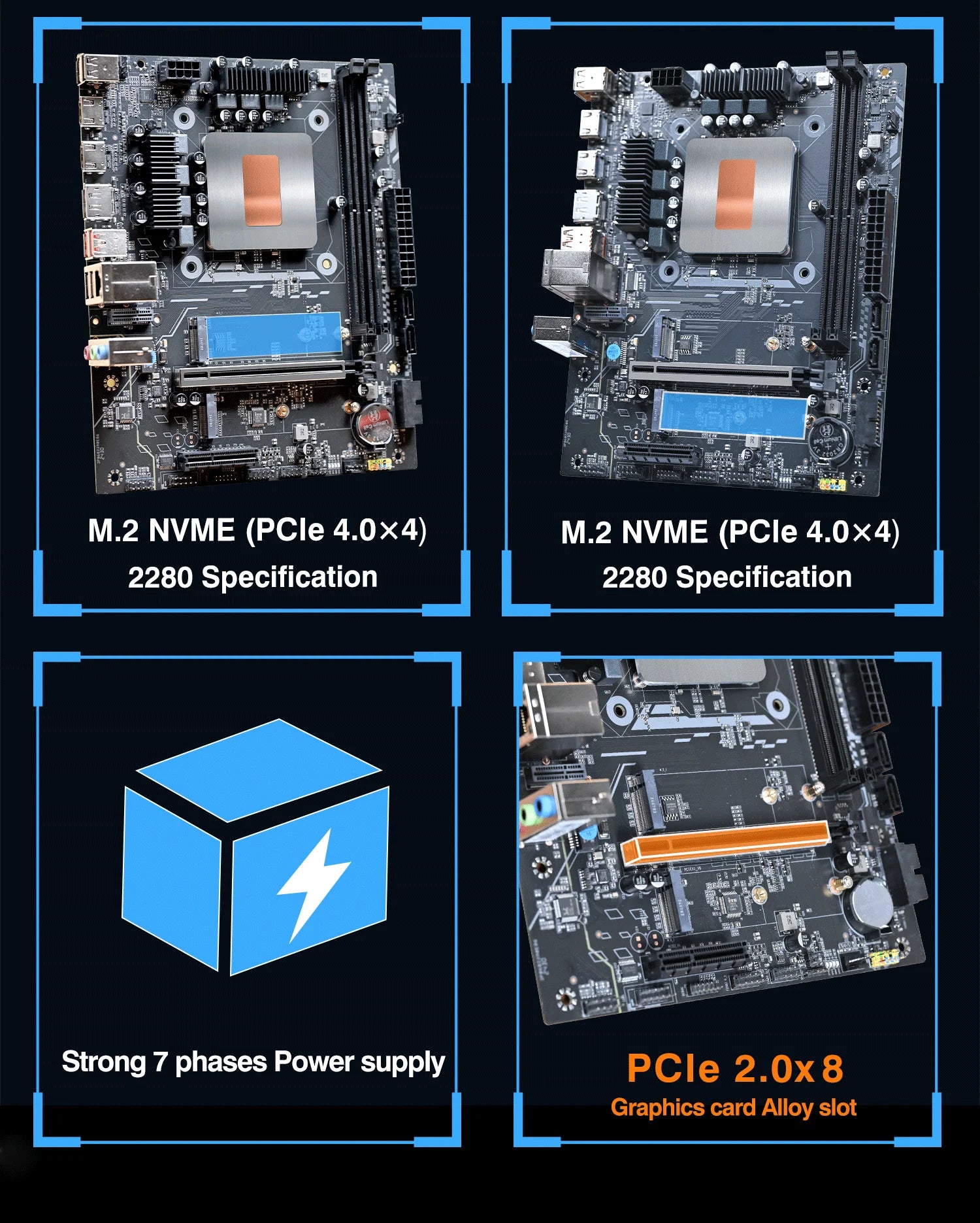 DIY Gaming Computer Motherboard with Onboard CPU 13th Core Interpose Kit Q1J1 ES 0000 8C12T DDR4 RAM LGA115X Desktop PC.