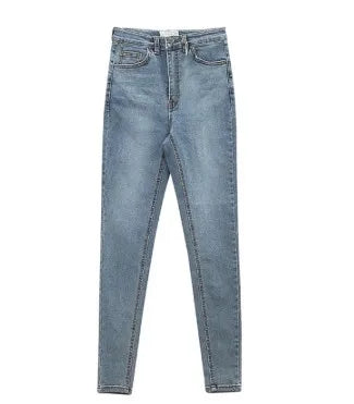 American-style Skinny High-waisted and Hip-lifting Jeans.Women Four Seasons New Fashion Simple Comfortable Stretch Skinny Jeans.