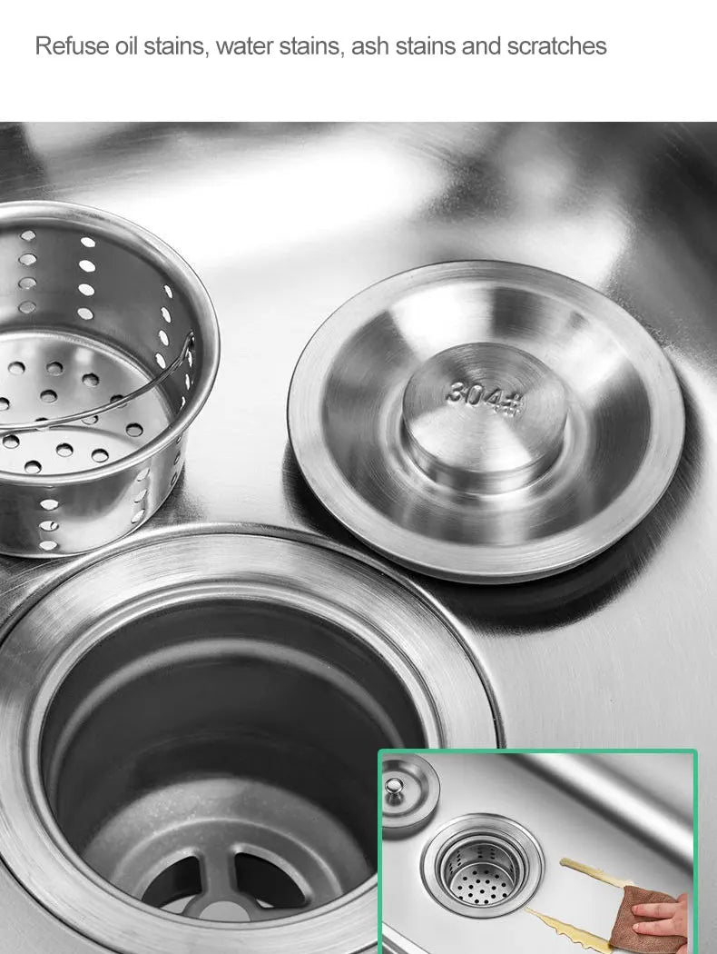 Verdickter Einzelschlitz aus Edelstahl 304 mit Halterung zum Aufhängen an der Wand, Waschbecken, Balkonbecken, Küchenwaschbecken, Waschbecken