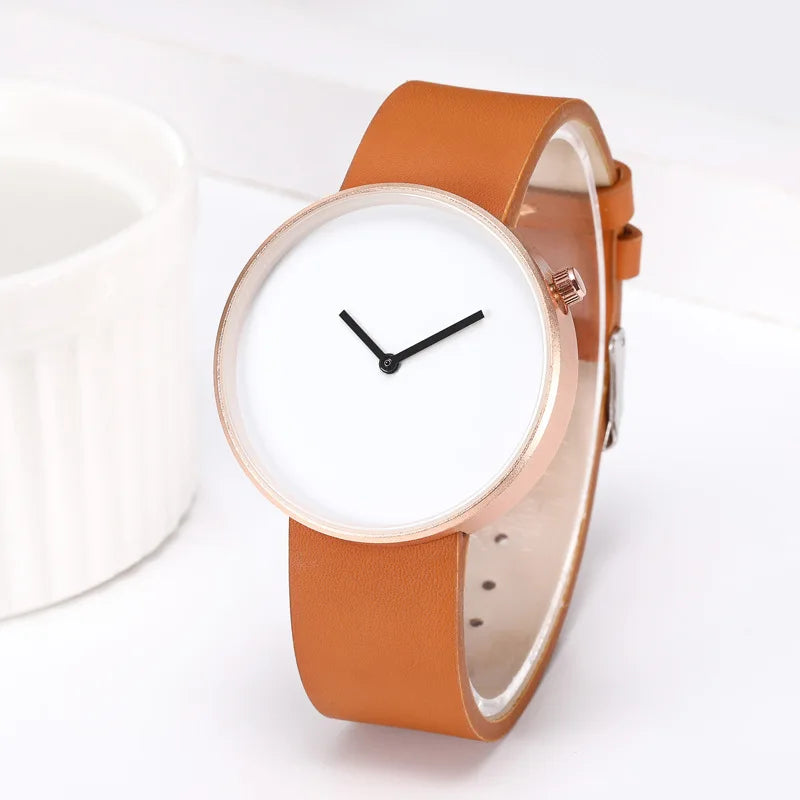 2025 Top New Women Watches Leather Dress Female Clock Luxury Brand Design Men Watches Fashion Couple Wirstwatches Reloj Mujer.