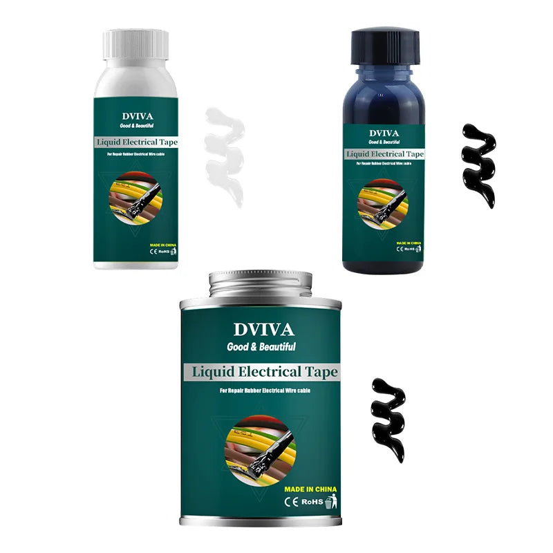 Liquid Electrical Tape Waterproof Insulation Paste Sealant Wire Cable Coat Fix Line Glue Repair Glue Insulation Glue 15~300ml.