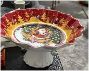 German V Bao Tableware Christmas Biscuits Plate Dish Rectangular Plate Mug Plate Salad Dish.