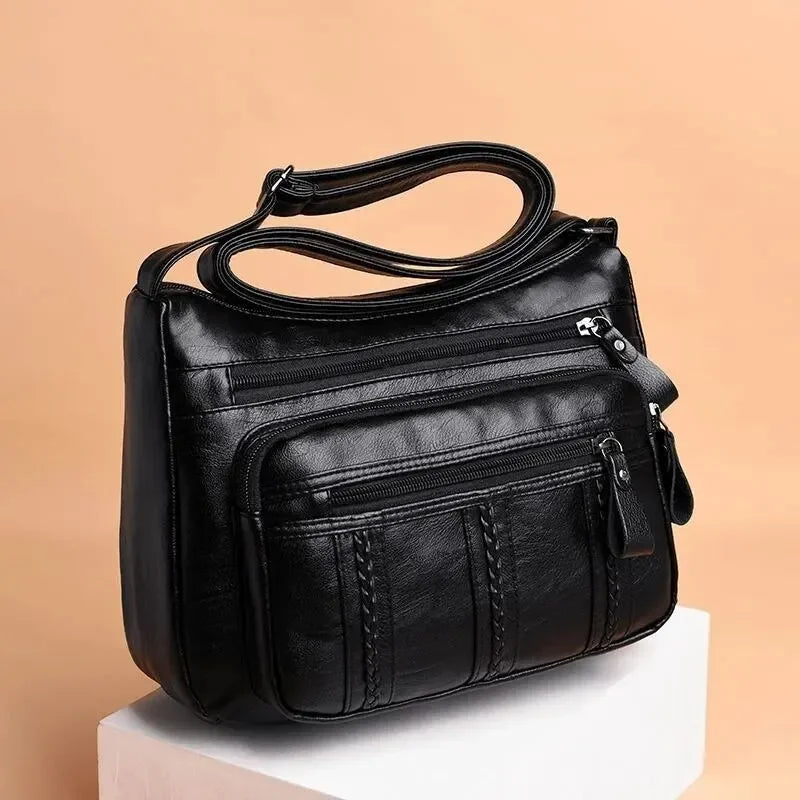 2025 New Large Capacity Middle aged Women's Bag Multi layer Lightweight Mother Bag Crossbody Bag Elderly Bag Shoulder Bag.