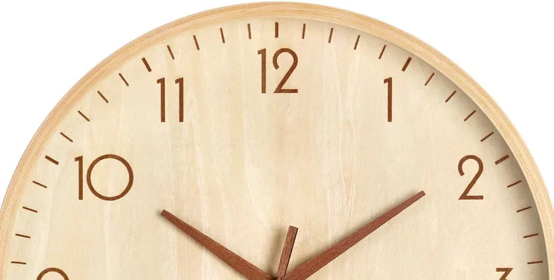 Wanduhr Wohnzimmer Zuhause Wandbehang Massivholz moderne einfache Uhr mittelalterliche Uhr Log Schlafzimmer Dekoration