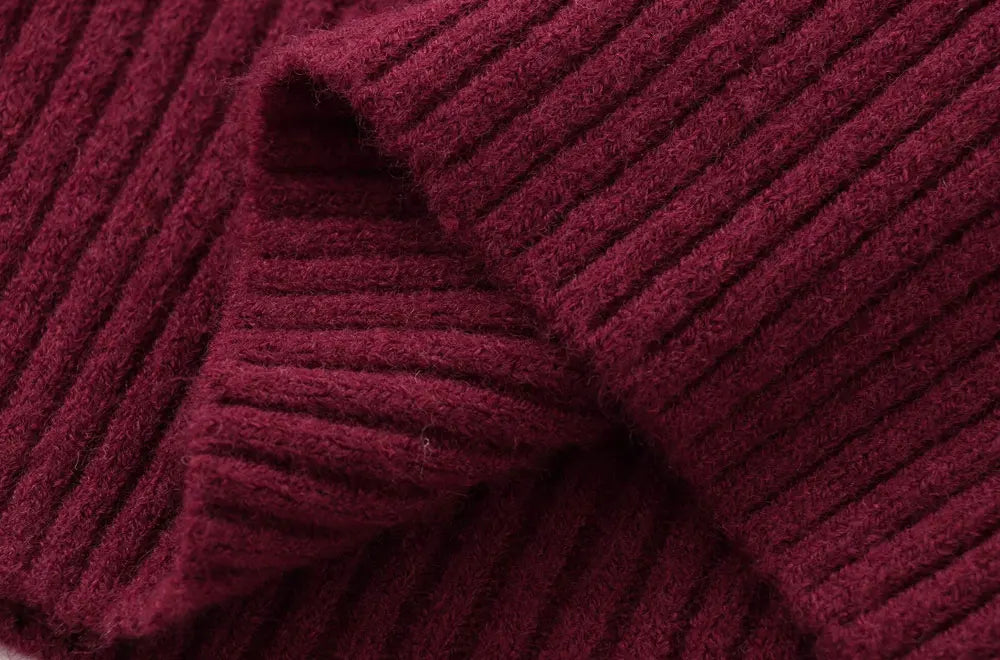 TRZA-Damen Soft Touch Übergroßer Strickpullover, O-Ausschnitt, lange Ärmel, weibliche Pullover, schicke Tops, Mode