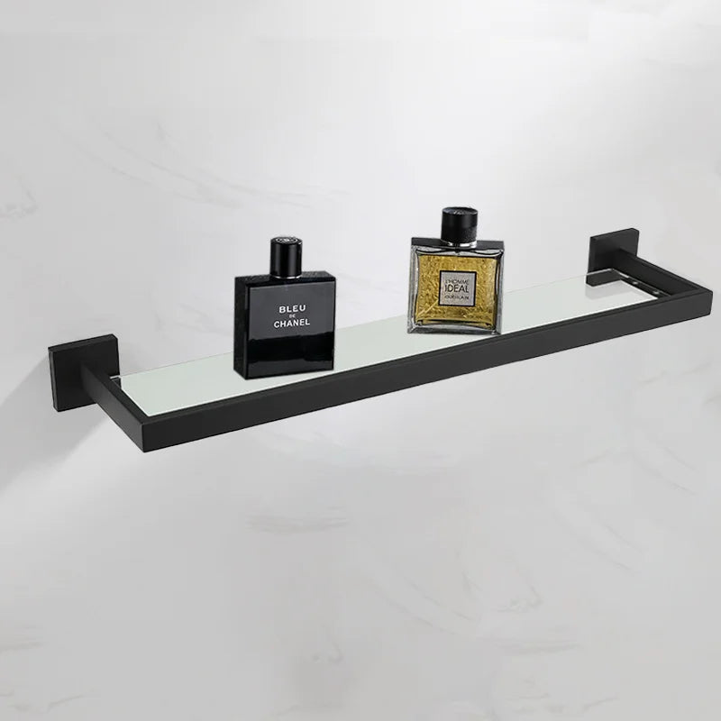 Schwarz Bad zubehör Edelstahl Set Wandre gal Handtuch halter Handtuch halter Taschentuch halter Kleider haken Toiletten bürste Anhänger