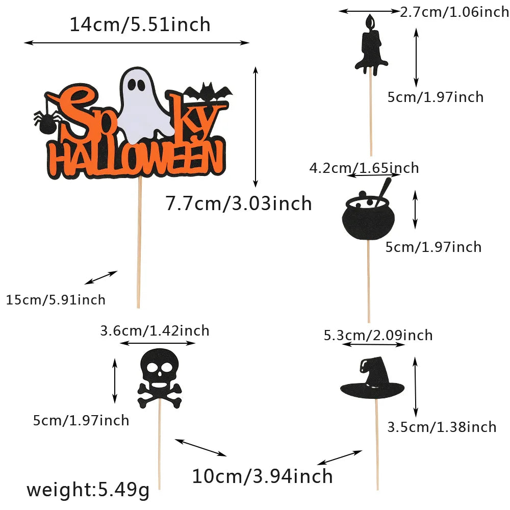 Halloween-Kuchenaufsatz, Geisterhandschloss, Spinnennetz, Kinder, alles Gute zum Geburtstag, Hochzeit, Party, Babyparty, Backen, Kuchen, Dessert, DIY-Dekoration