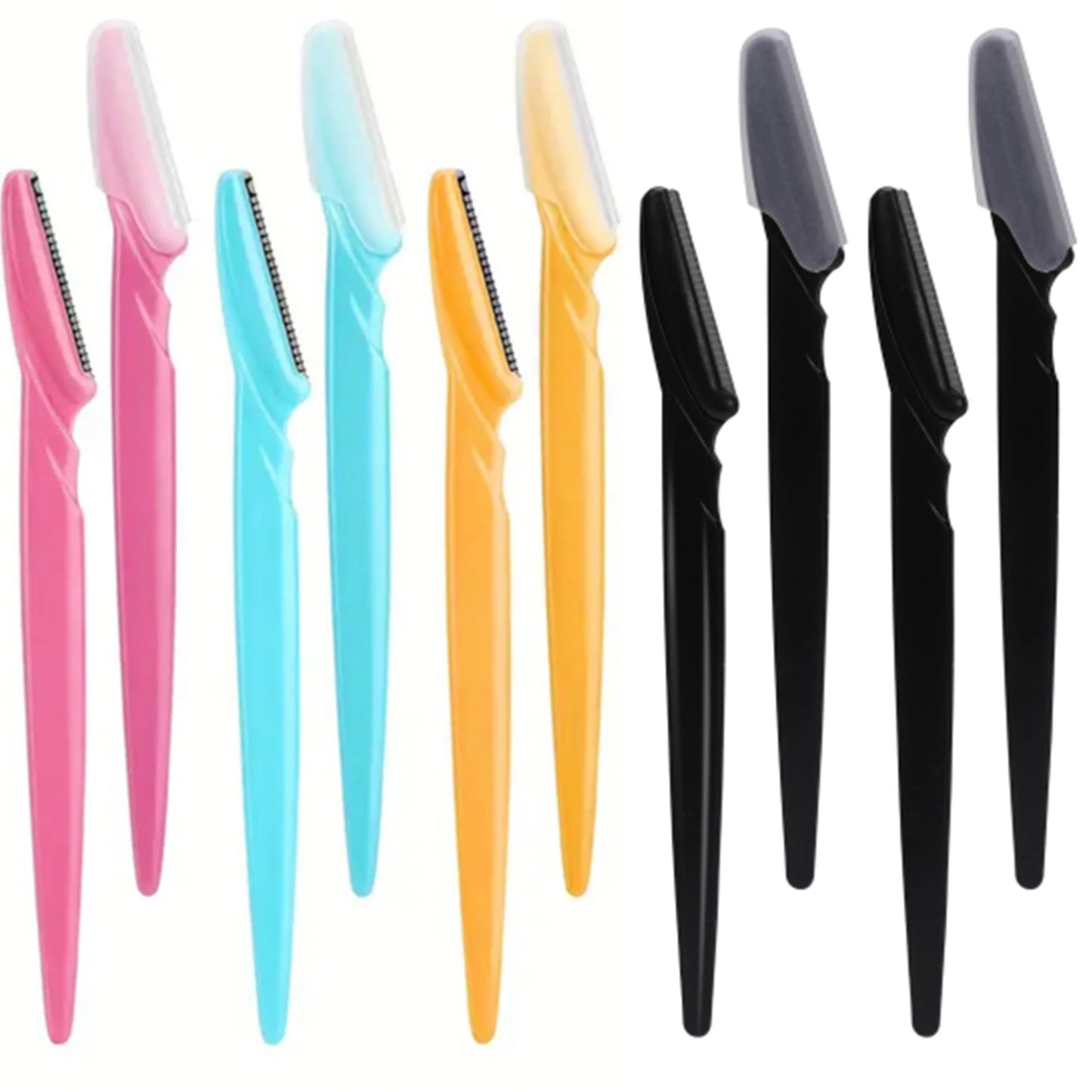 5/10/30/40pcsbrow Razor and Face Razor for Women and Men, Eyebrow Hair Trimmer and Shaver with Protective Cover,Safe.