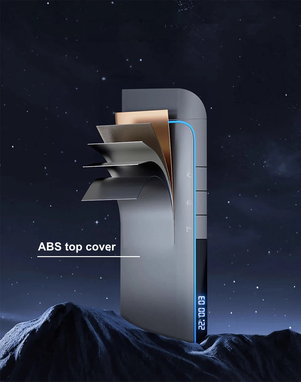 VGX Thermostatic Shower System Set Smart Digital Bathroom Shower Faucet Set Temperature Display Rainlfall Bathroom Shower Set