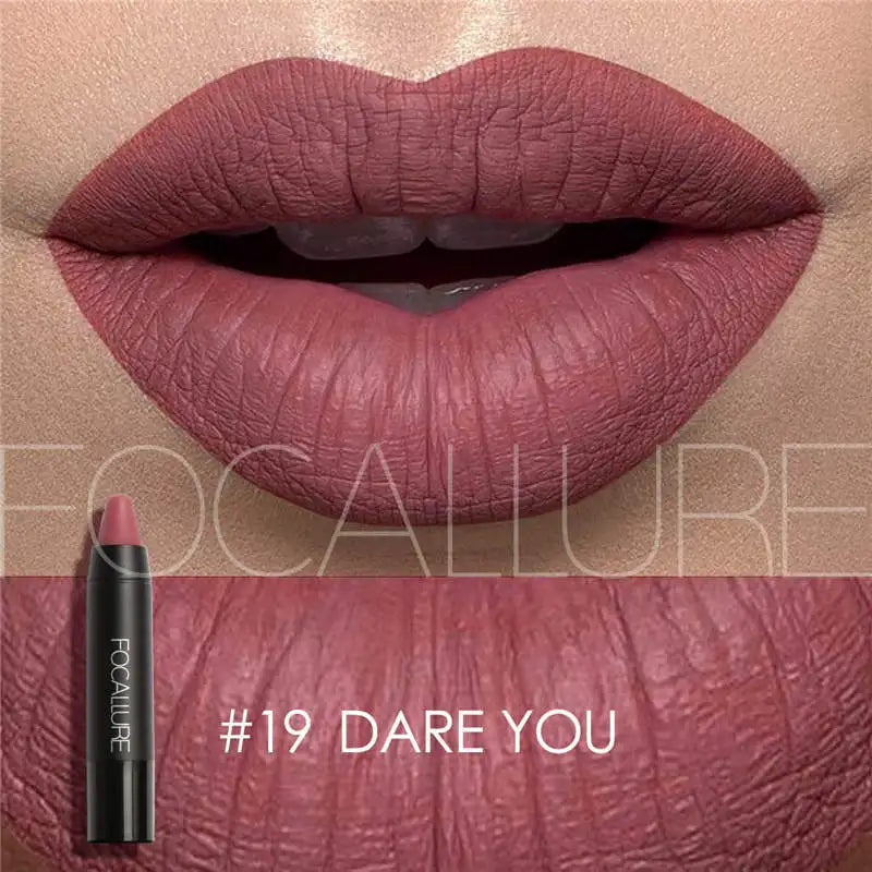 FOCALLURE Brand 19 Colors Matte Lipstick Waterproof Long lasting Cosmetic Easy to Wear Lip stick Matte Lip Batom.
