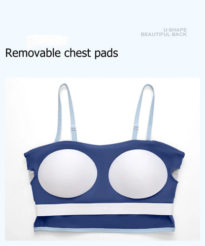 2025 New Striped Fashion Yoga Set Women Gym Clothes Sexy Sports Bra High Waist Yoga Flared Pants Running Hip Lift Fitness Pants