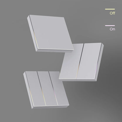 AVATTO Tuya Zigbee/WiFi Smart Lichtschalter mit Neutralleiter, Tasten-Rebound-Schalter mit Umgebungslicht-Unterstützung Alexa Google Home.