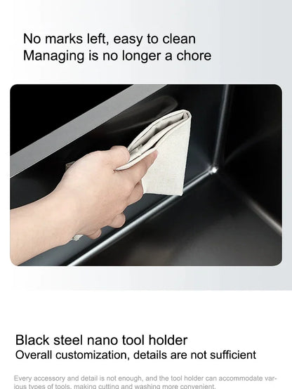 Kitchen Sink Stainless Steel Dishwashing Sink Ultrasonic Sink Dishwasher Multifunctional Intelligent Net Washer For Kitchen