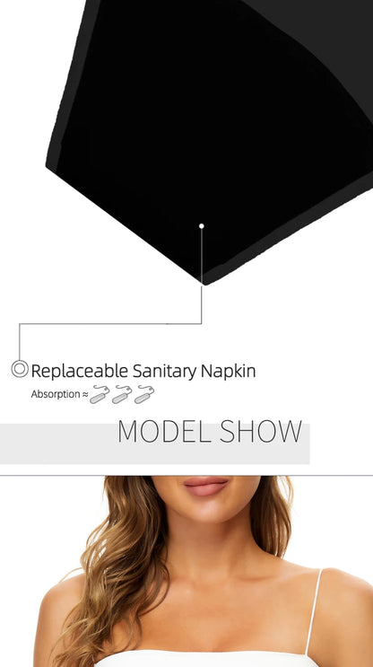 Seamless Swimwear Menstrual Panties 4-Layer Leakproof women's grooming pants Bikini Fast Absorption Summer Beachwear Period Swim.