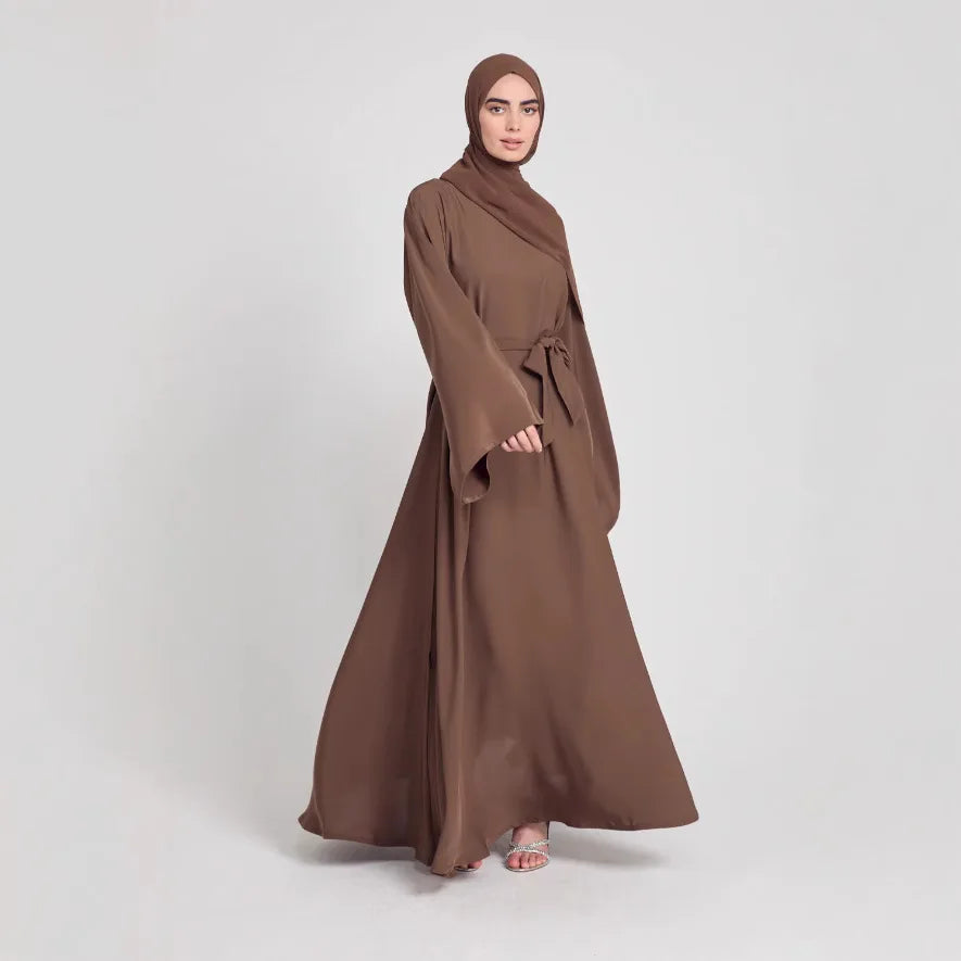 (No Scarf) Ramadan Eid Abaya Damen Dubai Luxury Kebaya Muslim Abayas Women Kaftan Long Dress Islam Dresses Caftan 9 Colors S-2XL.