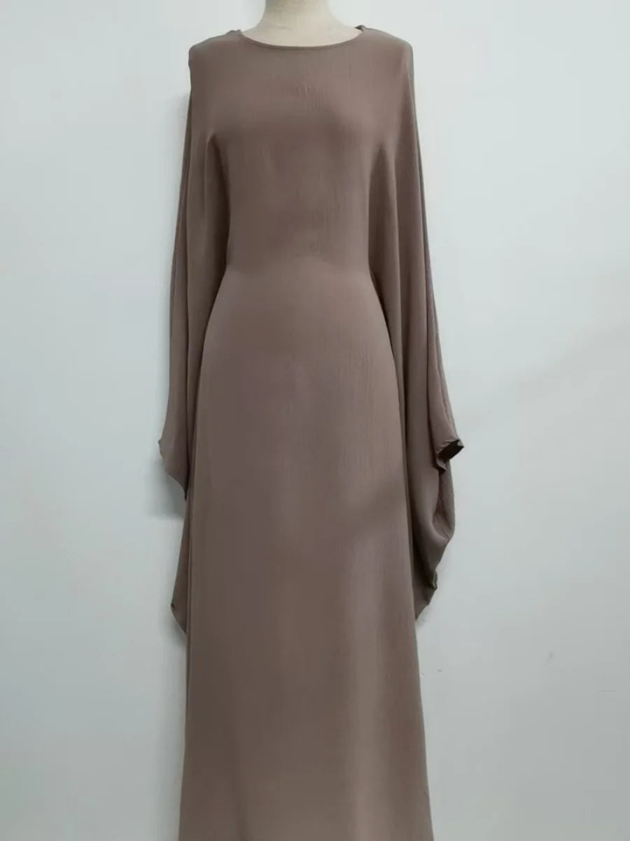 Muslim Women Arabic Dubai Abaya Plus size adjustable Waist Long Dress Modest Kaftan Robe Imitation Linen Femme Islam Clothing.