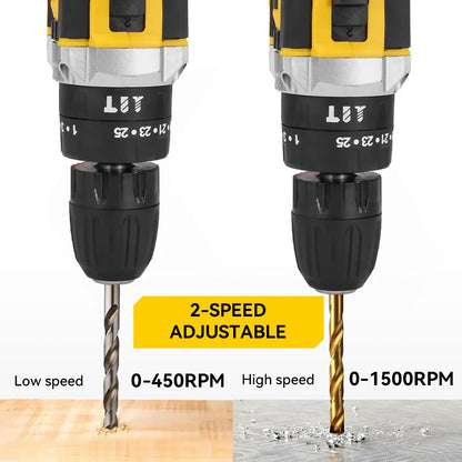 MELLWIN 25 + 3 Drehmoment Elektrische Schlagbohrmaschine Werkzeug Set 3 Modus 2 Gang Geschwindigkeit Akkuschrauber Elektrowerkzeug Für 21 V Batterie