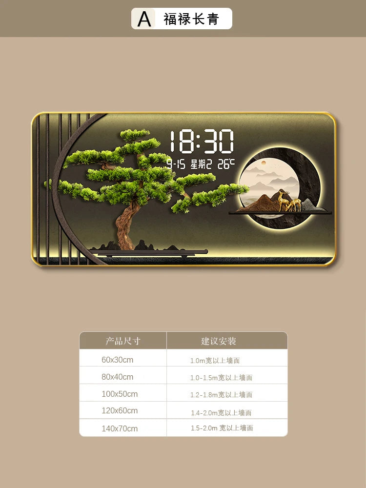 Temperatur Wohnzimmer Wanduhr Büro Horizontal Moderne Digitale Wanduhr Küche Design Horloge Murale Hause Dekoration