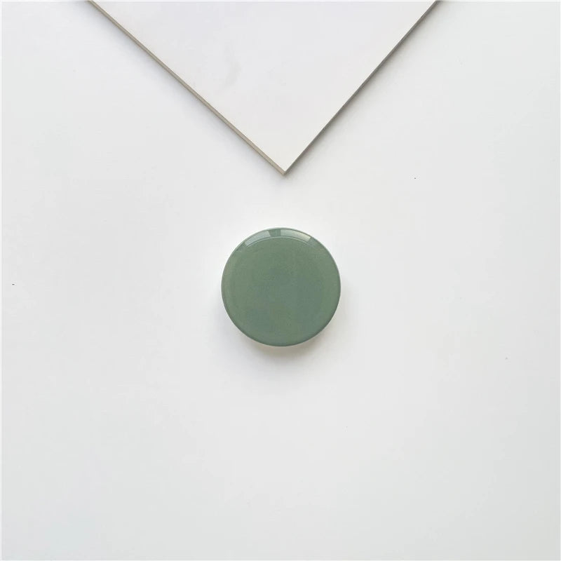 Popped Luxury Glossy Phone Socket for iPhone 12 13 14 Grip Tok Phones Holder Finger Ring Stand for Xiaomi Huawei.