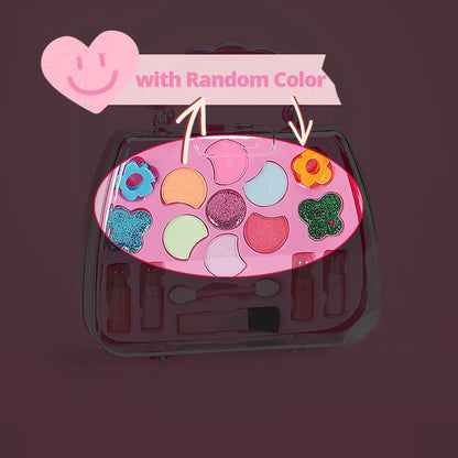 Princess Make Up Box Play House Toy Girls, Eye Shadow Makeup Cosmetics Handbag, Birthday Christmas Gift for Kids Party Cosplay