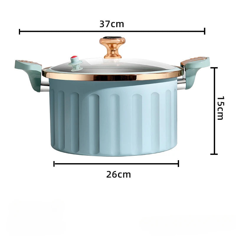 Micro Pressure Cooker Household Large Capacity cooking Pot with Double Ear Non-stick Multi-function Soup Pot Pressure Cooking