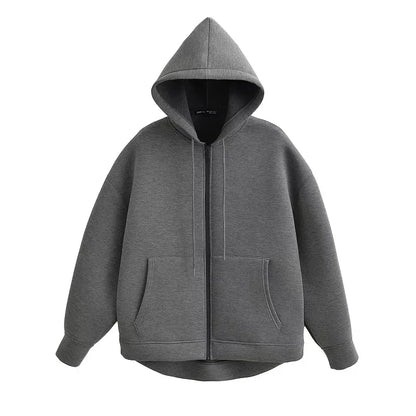 Neue Damen Casual Pocket Langarm Jacken Schwarz Bomber Varsity Jacke Mantel 2024 Herbst Damen Mode Kapuzenpullover