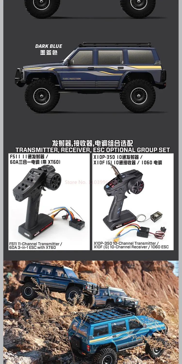 New Yikong Yk4107 1/10 Full Scale Rc Remote Control Start Tank U-Turn Model Super Large Climbing Vehicle Lcg Chassis 4wd Toy.