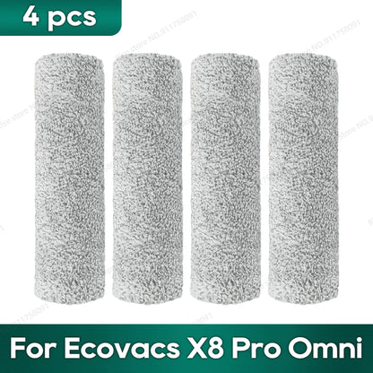Compatible for Ecovacs X8 Pro Omni Accessories Main Side Brush Hepa Filter Rag Dust Bag Replacement Parts