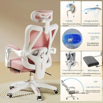 UVR Gaming Computer Stuhl Mesh Atmungsaktive Personal Stuhl Ergonomisches Design Armlehne Stuhl Sitzen Bequem THome Bürostuhl Möbel