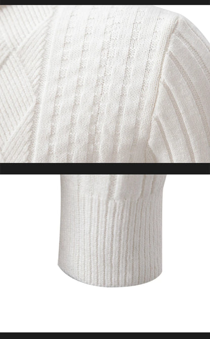 2023 Autumn  and Winter New Sweaters Warm Fit Knitted Sweaters Solid Color Casual Pullover Multiple Styles Sweater Men.