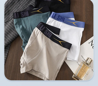 Neuankömmling Herrenunterwäsche, 100 % Baumwolle, antibakteriell, Herren-Boxershorts, atmungsaktiv, bequem, mittelhohe Slips, Herrenunterwäsche