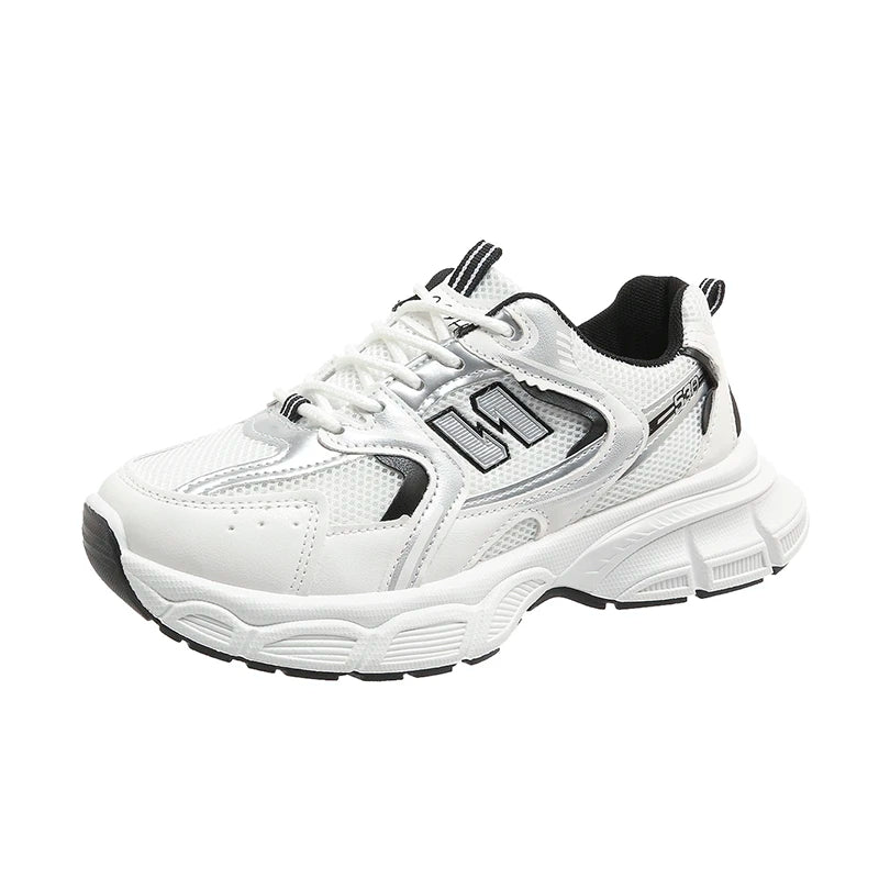 New Spring Autumn Women's Jogging Sneakers Fashion Casual White Breathable Tennis Low Top Vulcanized Shoes Outdoor Trainers.