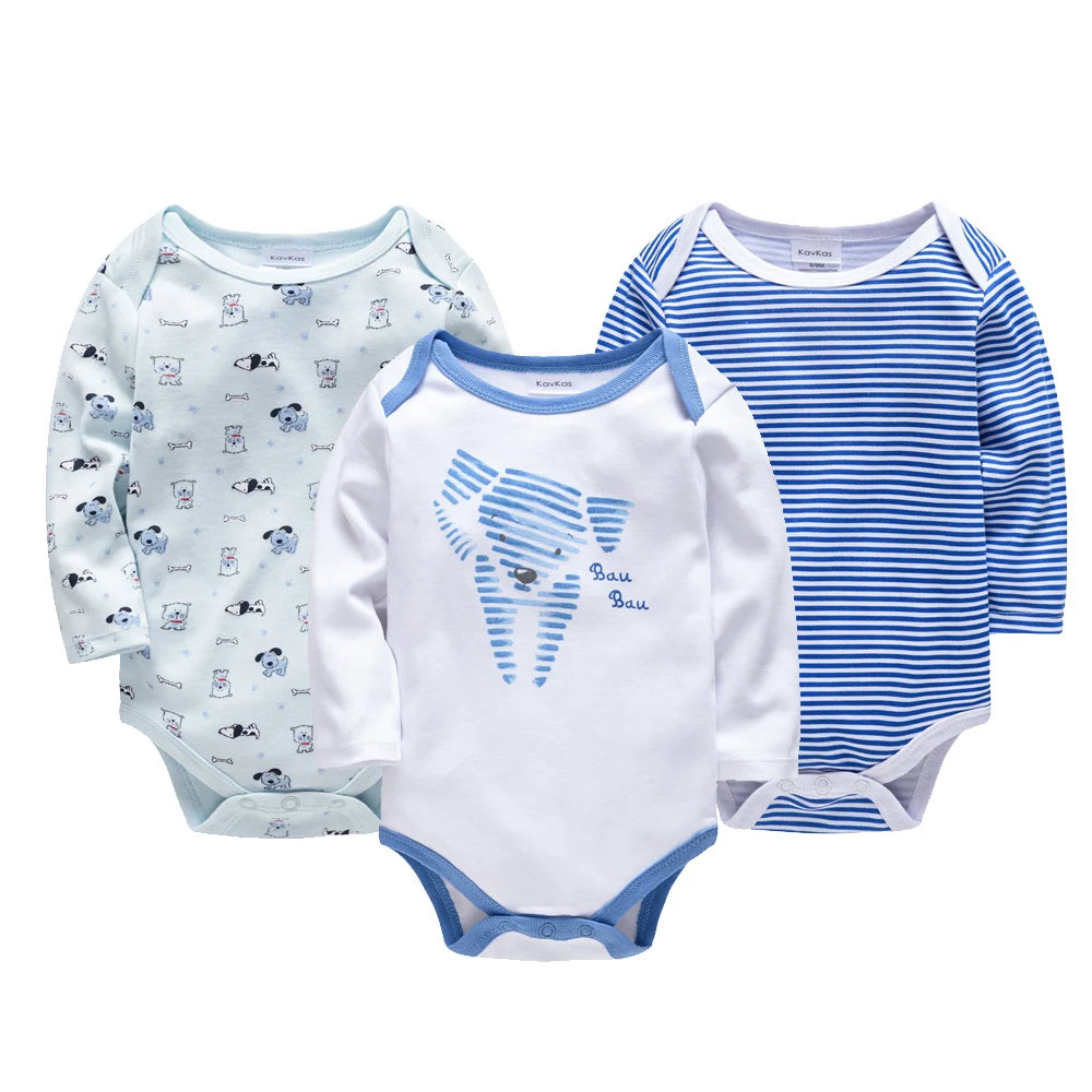 3 Teile/los Neugeborenen Baby Kleidung Jungen Nette Strampler 100% Baumwolle Langarm Body Baby Kleidung Sets Geschenk Infant Overall 0-24M.