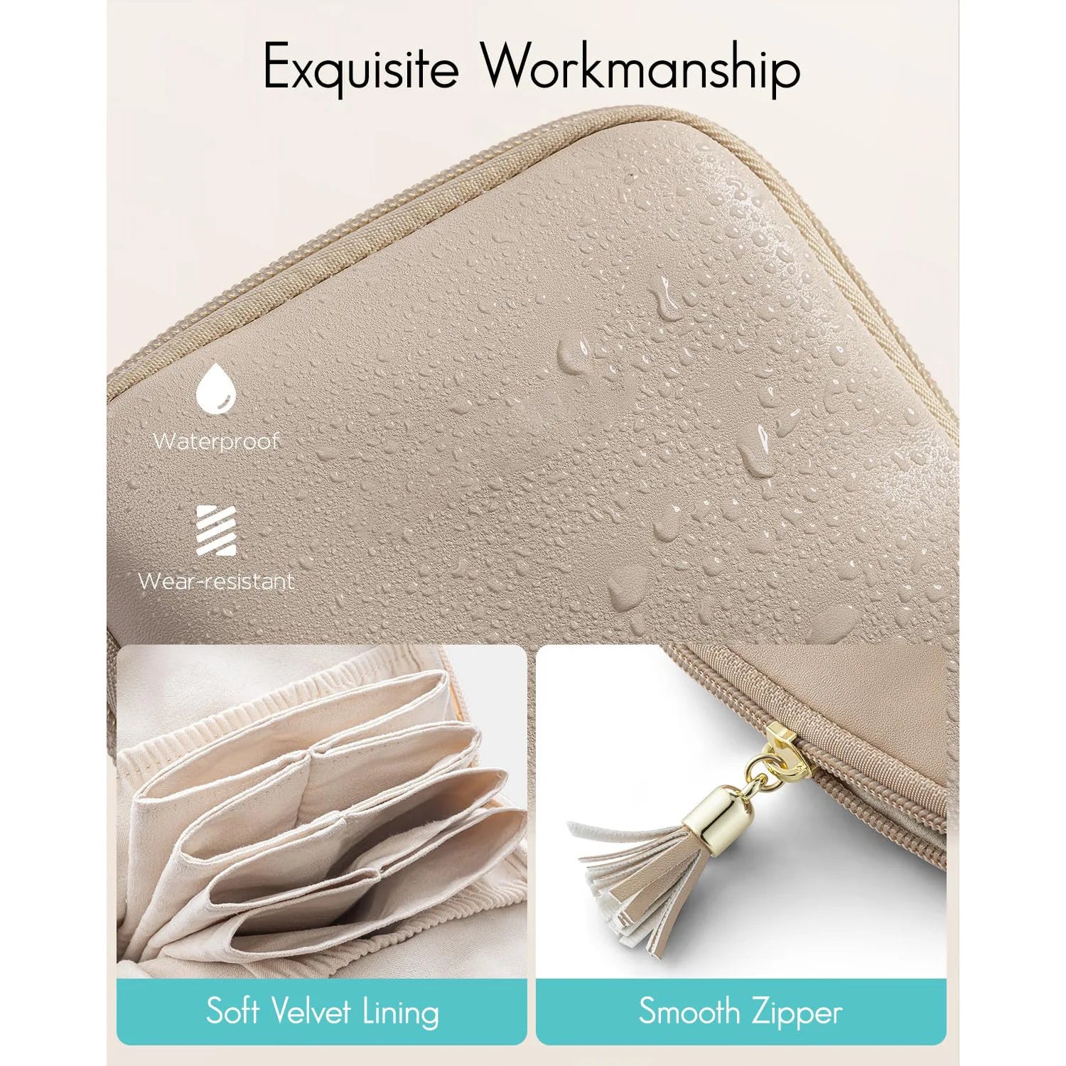 Tassel Jewelry Packing Bag PU Leather Rings Necklace Mini Cosmetic Bag Large Capacity Organizer Jewelry Storage Case Travel.