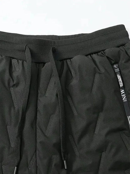 UETEEY Winter Thermal Fleece Pants Men Plush Lambswool Thicken Warm Waterproof Trousers Man Casual Windproof Joggers Sweatpants