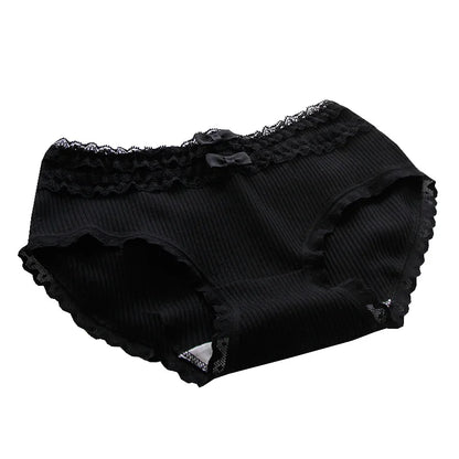 Cotton Women's Sexy Panties Black Underwear Girls Briefs For Ladies Shorts Soft Breathable Lingerie Intimates Underpant 5Pcs/Set.