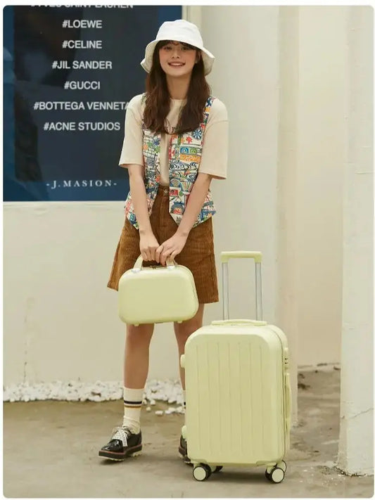 2024 neue große Kapazität langlebige Gepäcks ets abs pc Koffer Frauen Mädchen Handgepäck Boarding Reisen 18/20/22/24/.