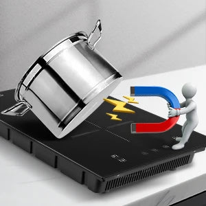 KICHPOWER 30cm 2 plates 1-99 Min Timer Touch Control 3300W Induction Hob.