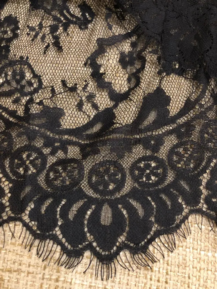 2 Length Elegant Black Skirt White Lace Transparent Long Tulle Skirt Ladies Elastic High Waist Beach Midi Skirt Drop shipping.