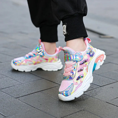 Cute Girls Shoes Children Platform Sneaker 2025 New Autumn Kids School Casual Tenis Shoes Daily Girls Sneaker 4 To 12 Years.