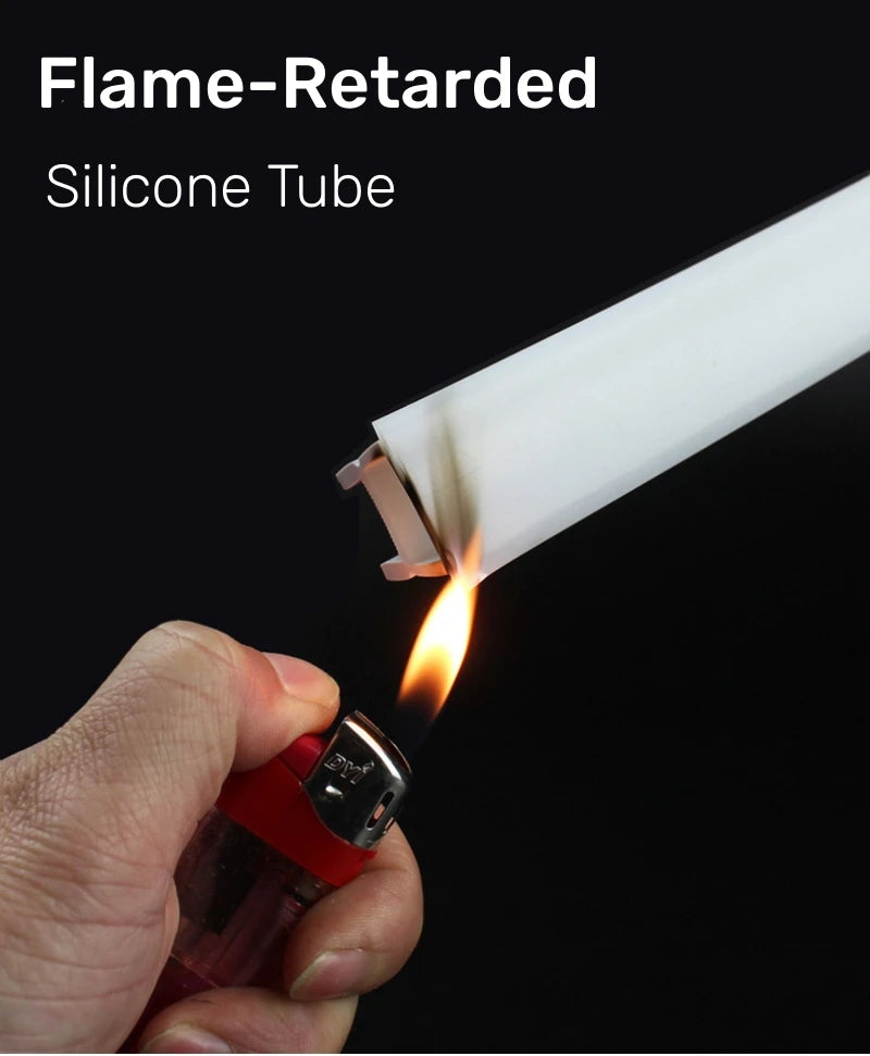 1M-10M Rimless LED Neon Rope Lamp Silicone Tube Diffuser Channel For WS2811 WS2812B Recessed Outdoor Ribbon Flexible Strip Light.