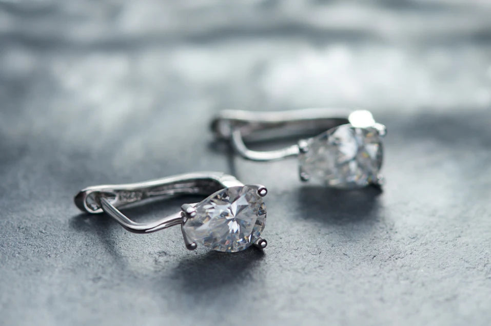 GIGAJEWE Moissanite D Color VVS1 Total 2.5ct 925 Silver Drop Earring 18K Gold Plated Diamond Test Passed Jewelry Woman Girl Gift.